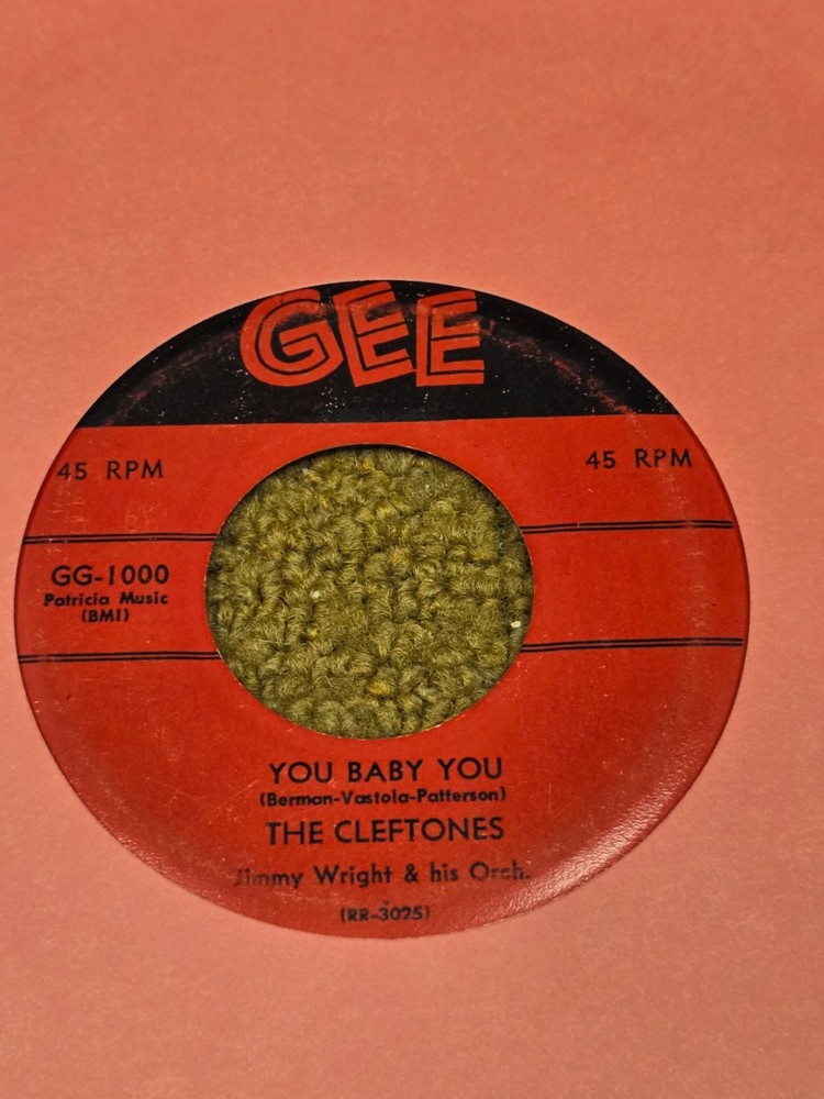 45 RPM  Cleftones GEE 1000 You Baby You / I Was Dreaming  VG+
