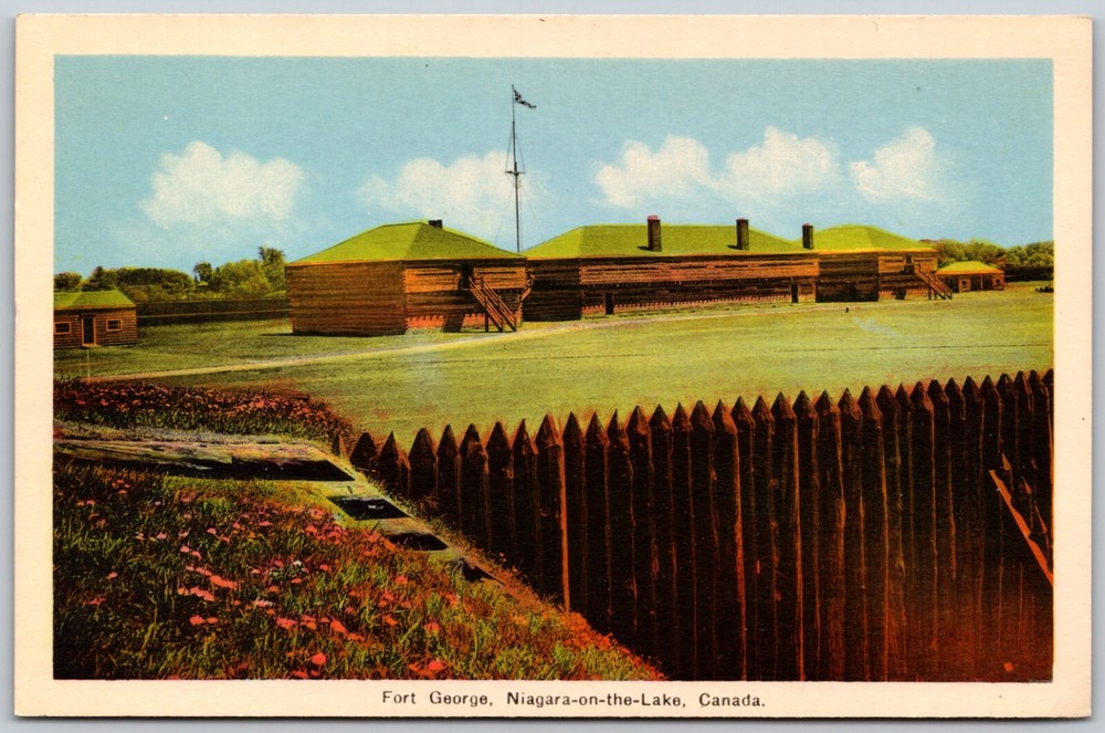 Fort George Niagara-on-the-Lake Canada Unposted VINTAGE Postcard