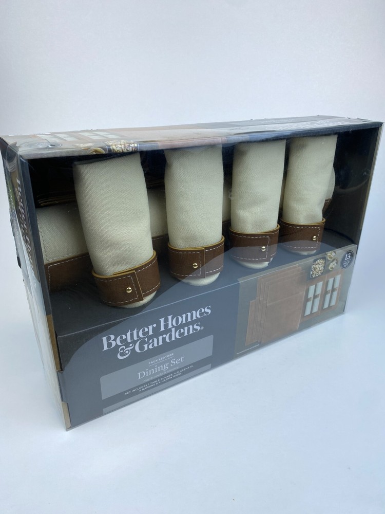 Better Homes & Gardens 13 Pc Faux Leather Dining Table Set (Factory Sealed New)