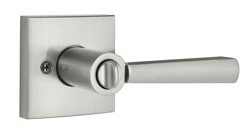 Baldwin 353SPL-SQR Spyglass Privacy Door Lever Set - Nickel