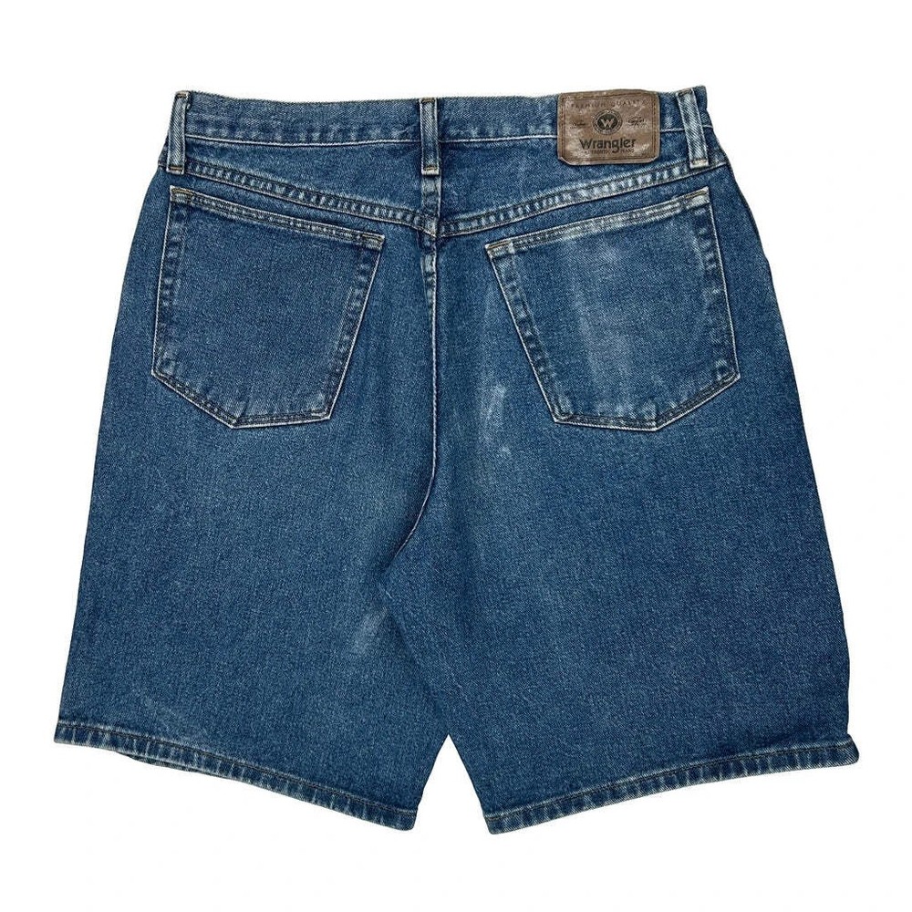 Wrangler Denim Shorts - 33W 9L Blue Cotton