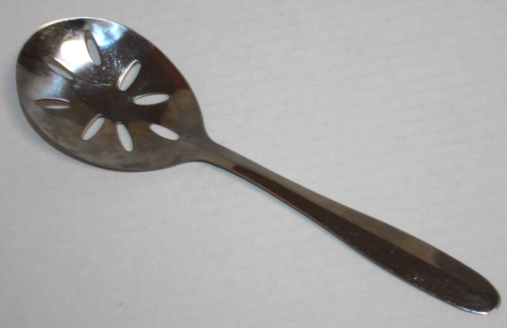 Vintage Stainless Slotted Serving Spoon