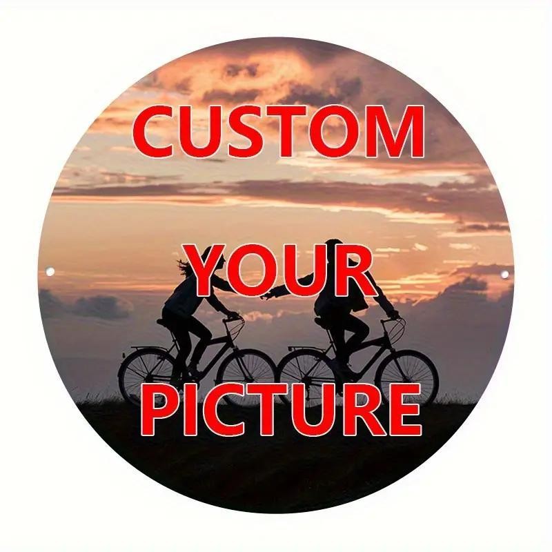 Custom Round Aluminum Sign Personalized Wall Art 8x8Inch
