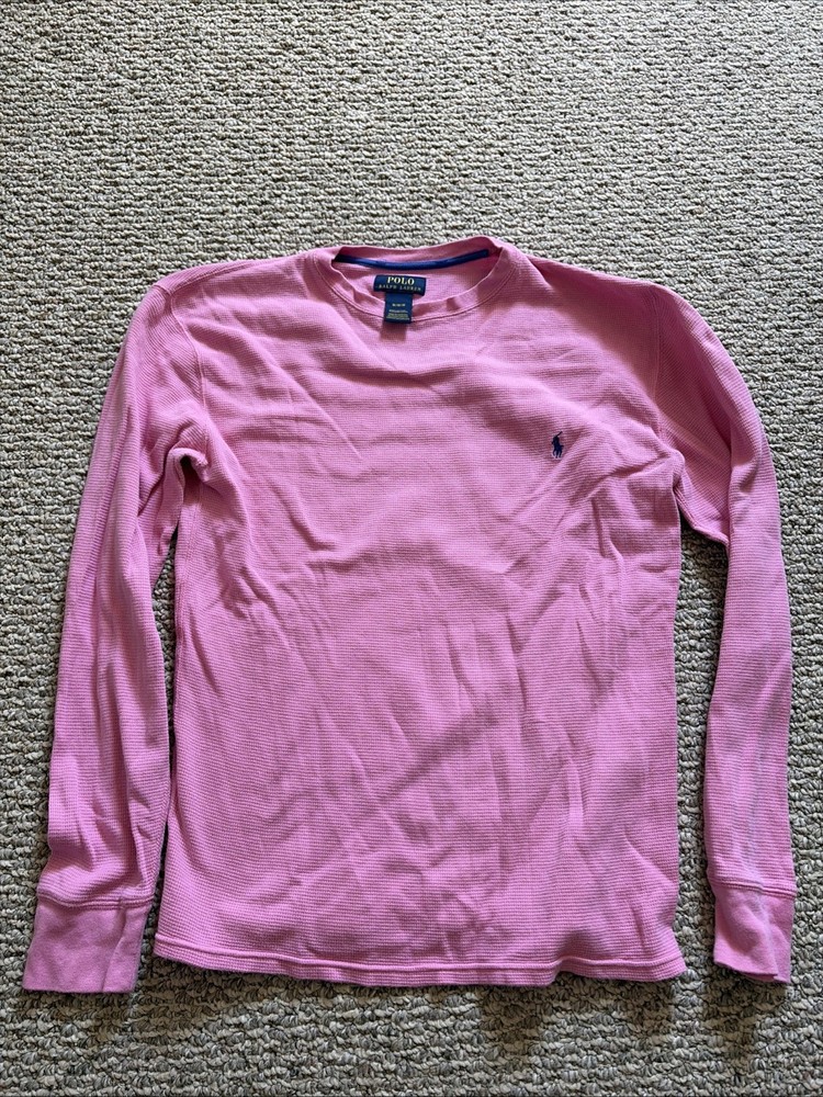 Ralph Lauren Women’s Pink Long Sleeve Polo Shirt