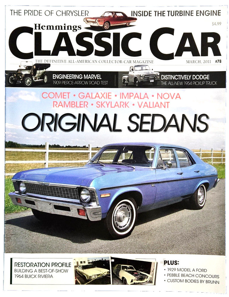 Hemmings Classic Car Magazine: Original Sedans Comet Galaxie Impala March 2011