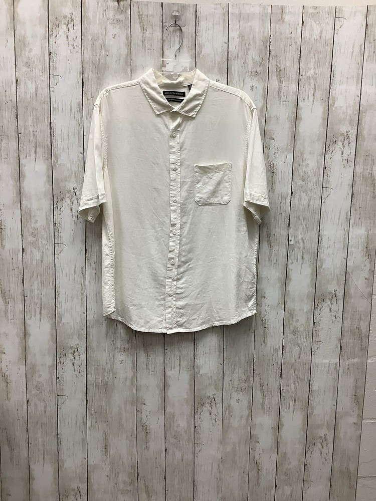 Saks Fifth Avenue Short Sleeve Button Up Shirt Large 0506-27