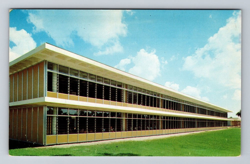 Tampa FL-Florida John Quincy Adams School Malone Millworks Old Vintage Postcard