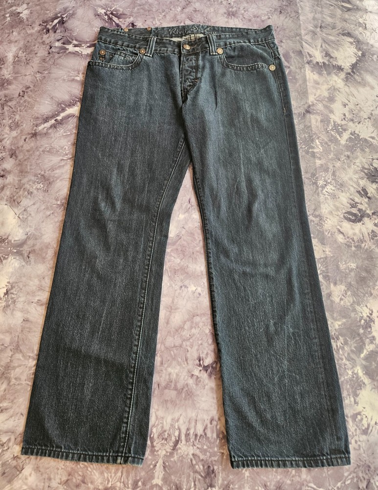 Rivet De Cruz Men's Jeans Size 38x32 Dark Blue Pre-Owned