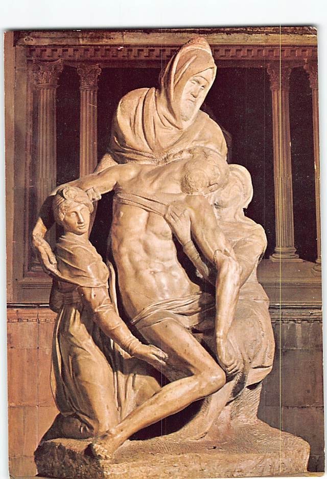 Postcard La Pieta by Michelangelo Santa Maria Del Fiore Florence Italy