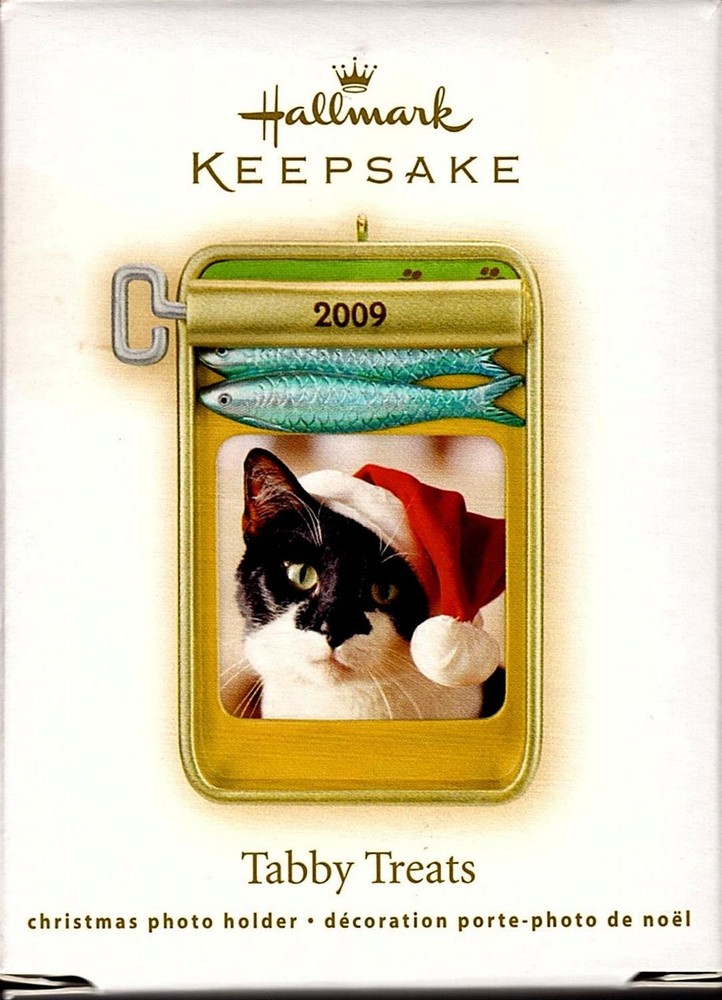 Hallmark Keepsake Tabby Treats 2009 Christmas Ornament Photo Frame New
