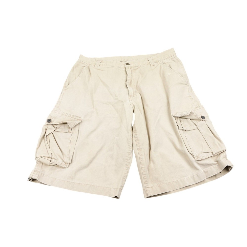 Lee Men's Cargo Shorts 34 Beige Y2k Skater Grunge Outdoor Casual Hiking Outdoor