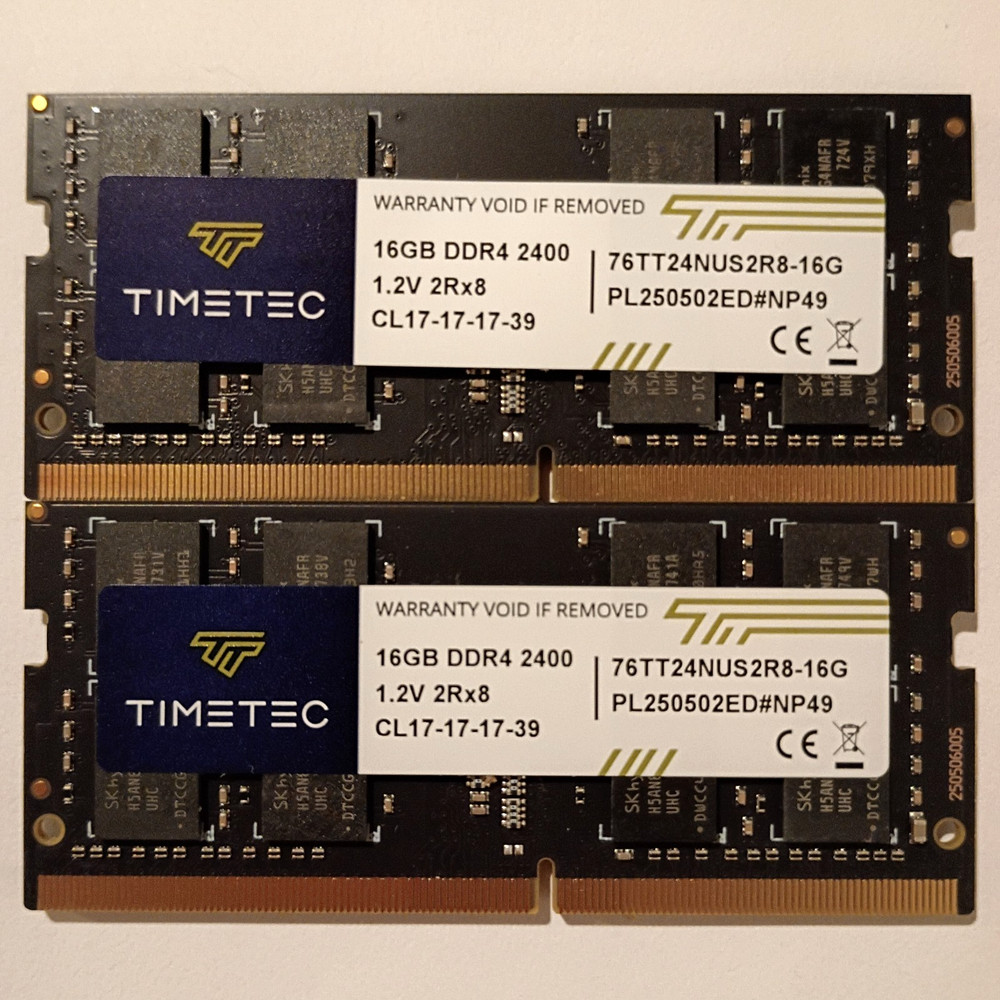 32GB KIT [2x16GB] TIMETEC PC4-2400T DDR4 2RX8 SODIMM Laptop Memory RAM Tested✅✅