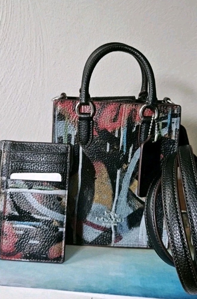 COACH x MINT + SERF Mini Tote & Card Holder 2-Piece Set NWOT