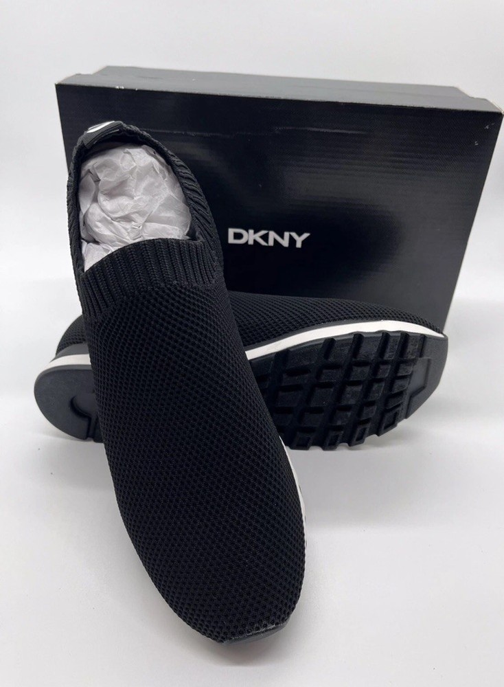Womens Black Jerri Mesh Slip-On Sneakers size 9