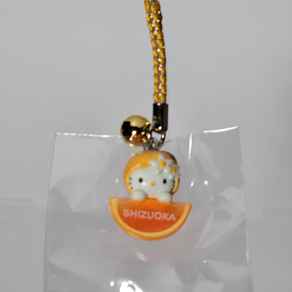 Vintage Sanrio Hello Kitty Shizuoka Mikan Gotochi Charm Keychain