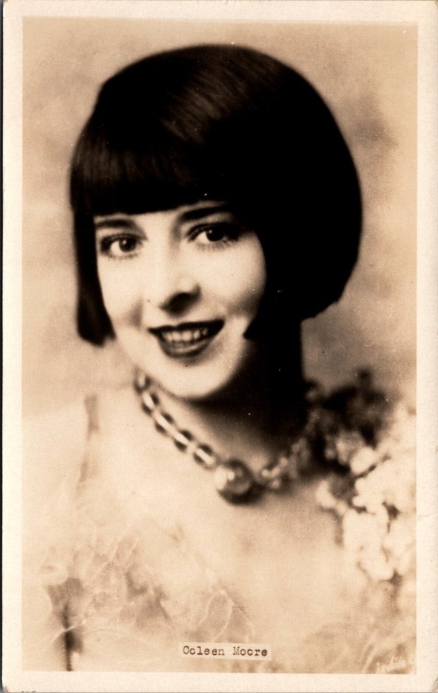 Colleen Moore Silent Film Star RPPC Flapper Era Vintage Postcard 1920s Actress