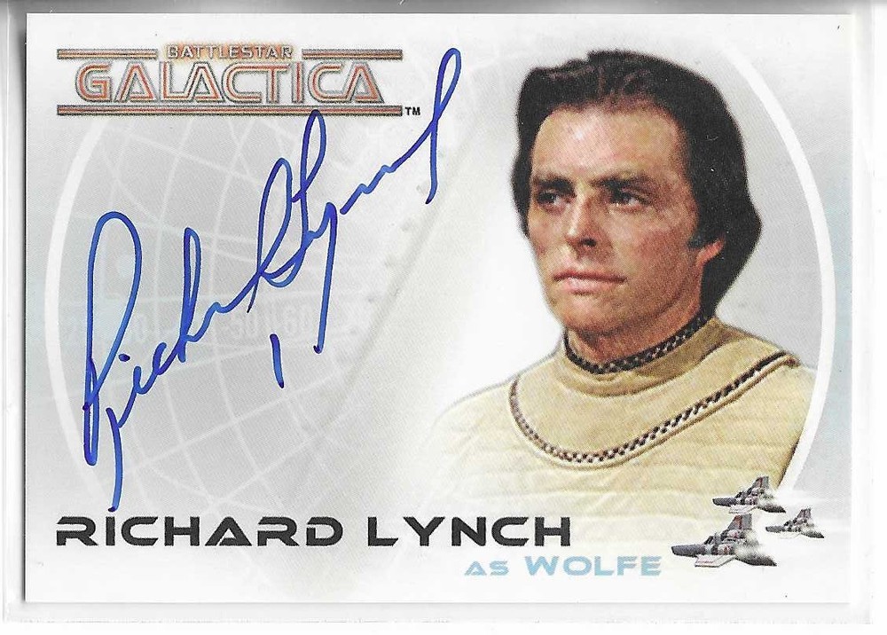 2006 Rittenhouse Battlestar Galactica Colonial Warriors Richard Lynch A24 auto
