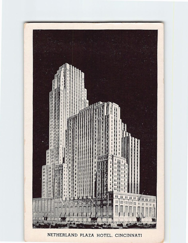 Postcard Netherland Plaza Hotel Cincinnati Ohio USA
