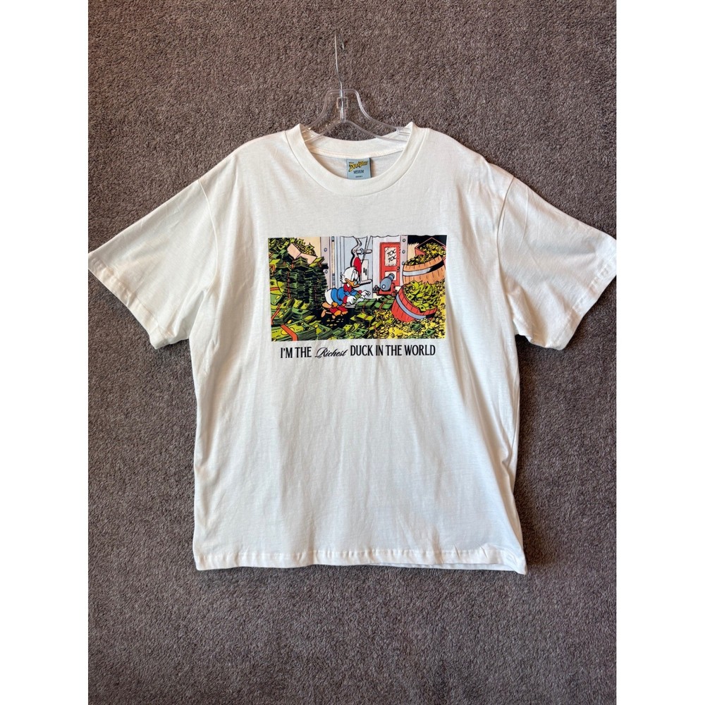 Disney DuckTales Scrooge McDuck Richest Duck White T-Shirt NWT