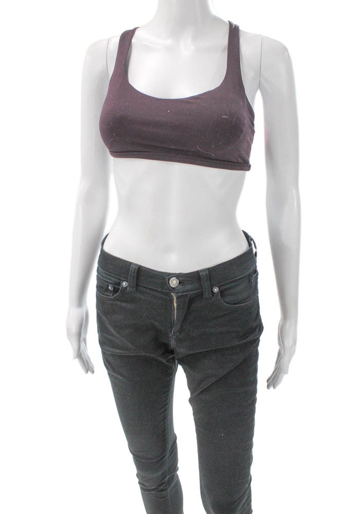 Lululemon Womens Sports Bra Purple Polyester Scoop Neck Size 8Free Shipping in US $100+ Orders | $6.95 Orders Below