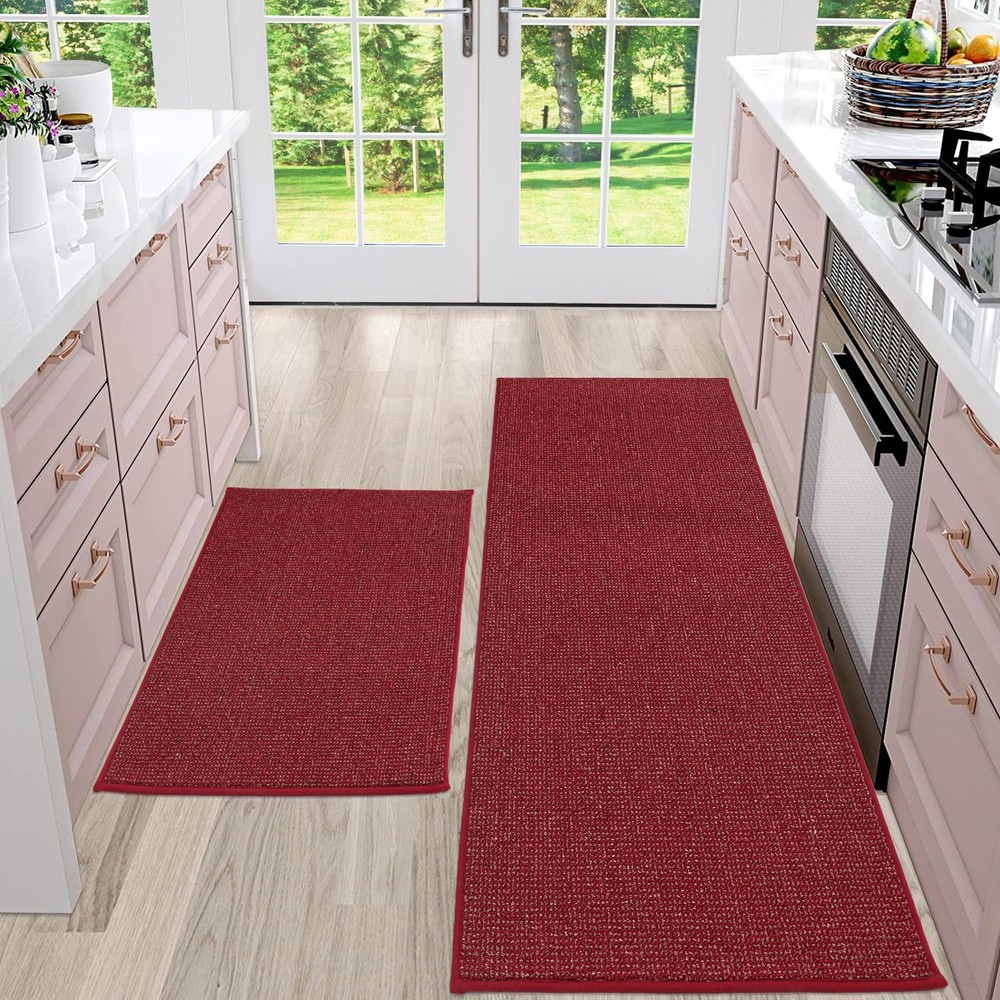 Non-Slip Absorbent Kitchen Floor Mats 2-Pack for Safety and Comfort