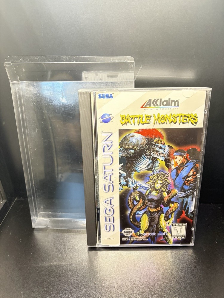 Sega Saturn 🪐 Battle Monsters (1996) CIB Complete W Reg & Mint Disc + Case Prot