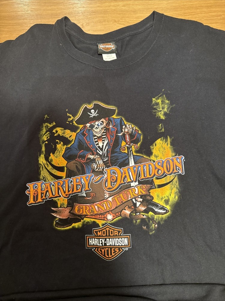Harley-Davidson Men's Short Sleeve Grand Turk Black T-shirt Men’s Size 4XL