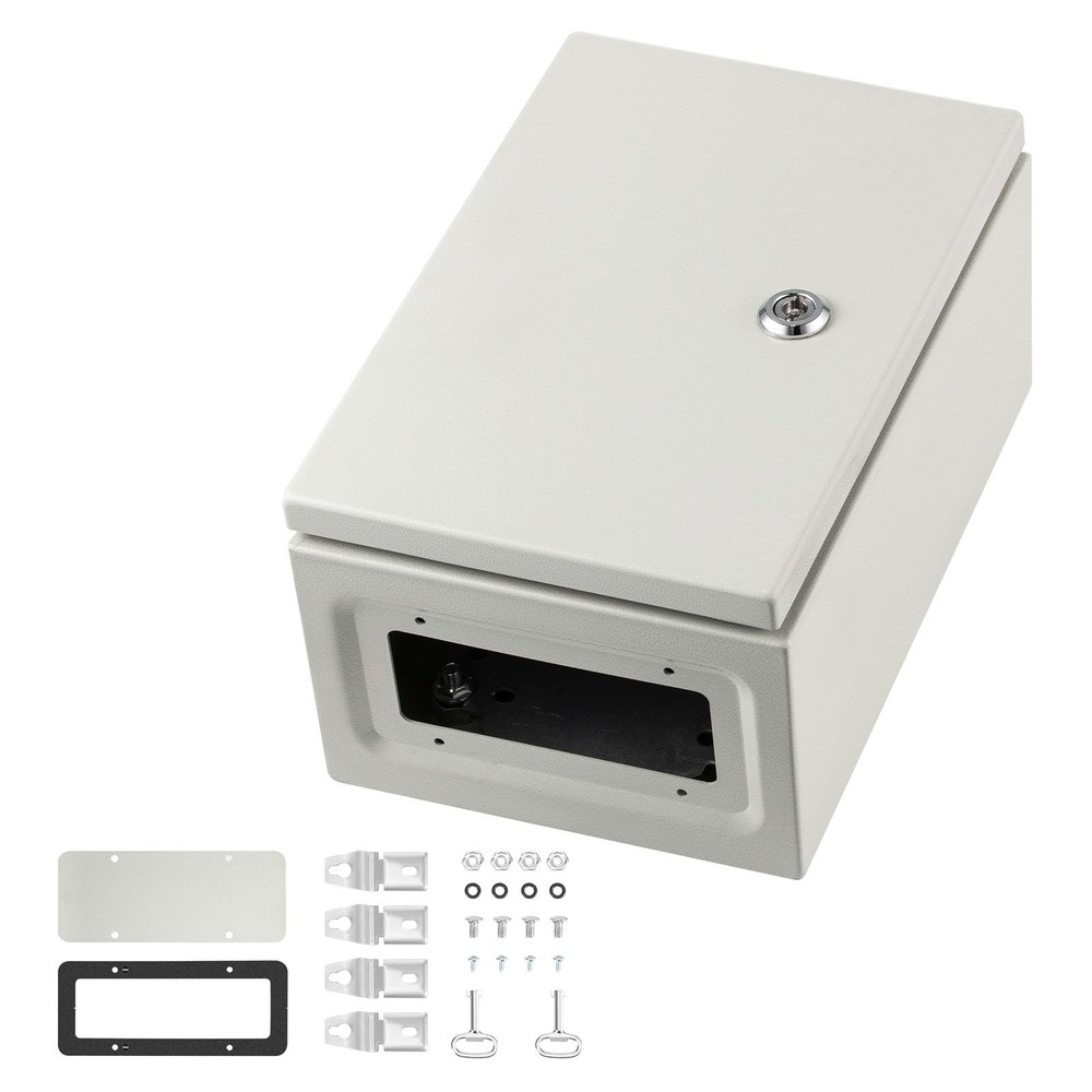 NEMA Steel Enclosure 12×8×6,NEMA 4X Steel Electrical Box,IP66 Waterproof & Dustp