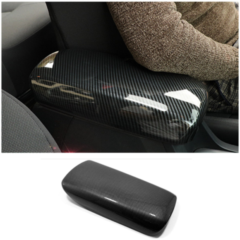 Carbon Fiber Armrest Trim Cover for 2021-2023 Toyota Venza ABS Panel