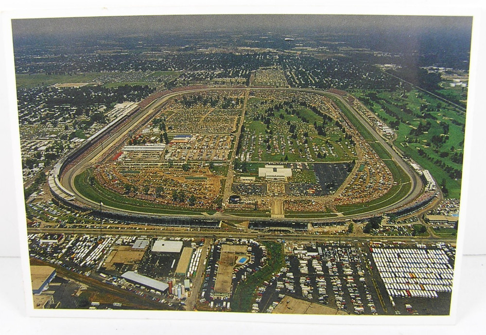 Indianapolis Motor Speedway Indy 500 Racing Postcard Indiana Scenic Images