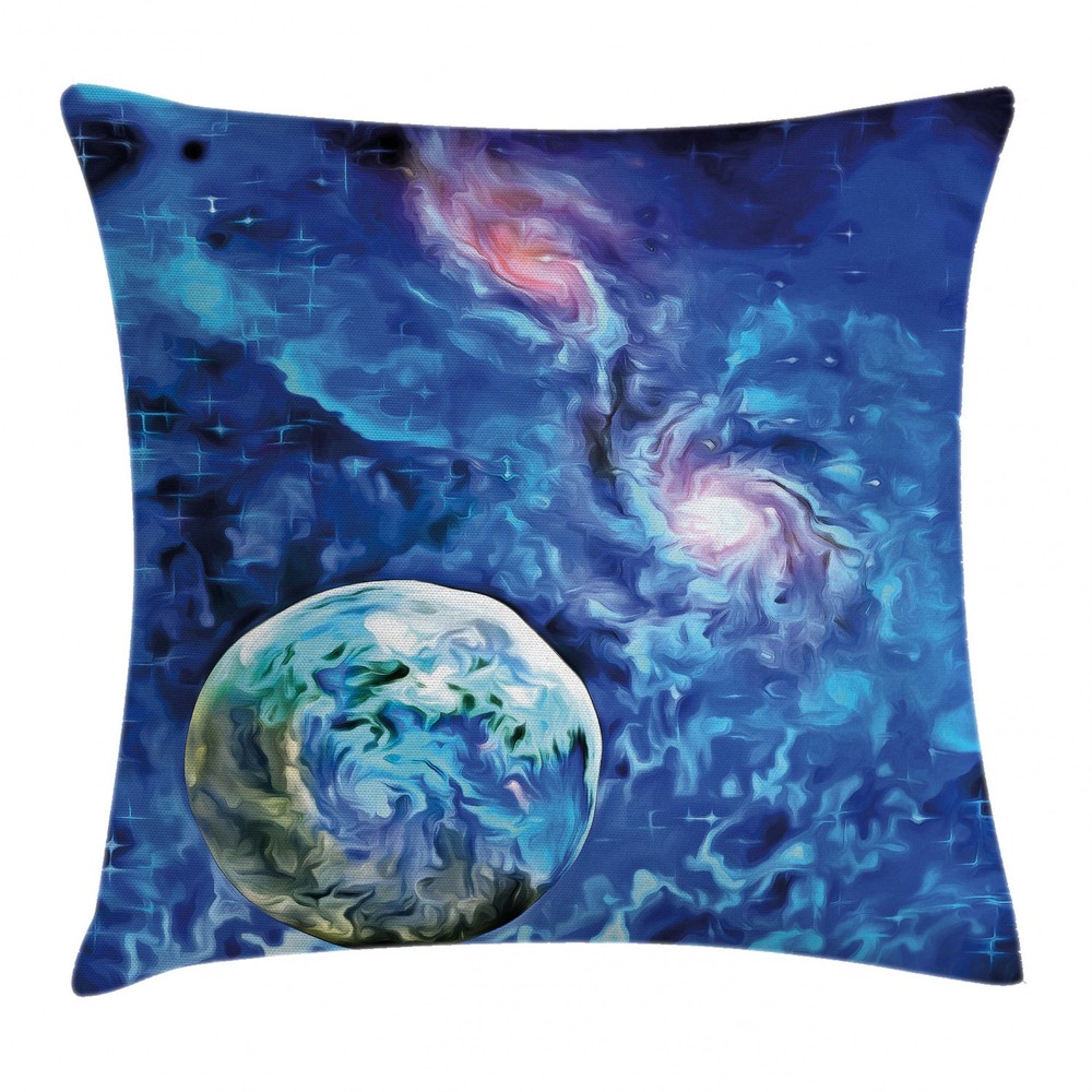 Constellation Space Art Planet Square Cushion Cover 18 Inches