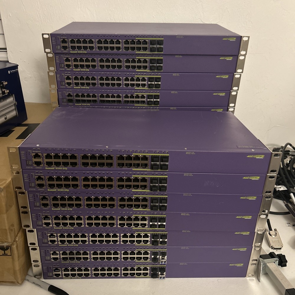 Extreme Networks Summit X440-24P 16504 24-Port Gigabit PoE Switch W/ Rack Ears