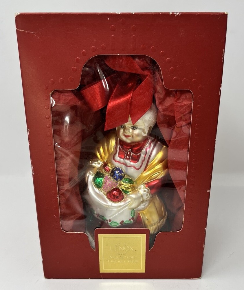 Lenox Yuletide Treasures Santa's Family Tree Mrs Claus AS-IS