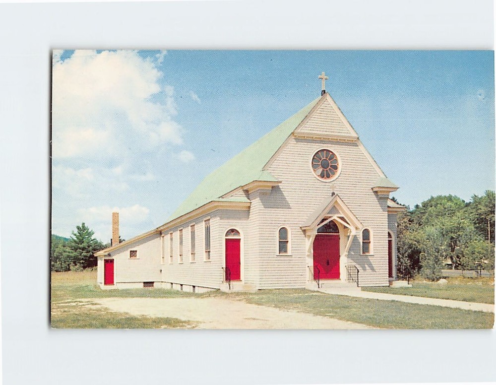 Postcard St. Joan of Arc Catholic Church Alton New Hampshire USA