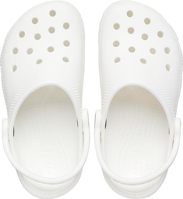 Crocs White Unisex Adult Classic Slip On Sandals Ultra Light 10001-100