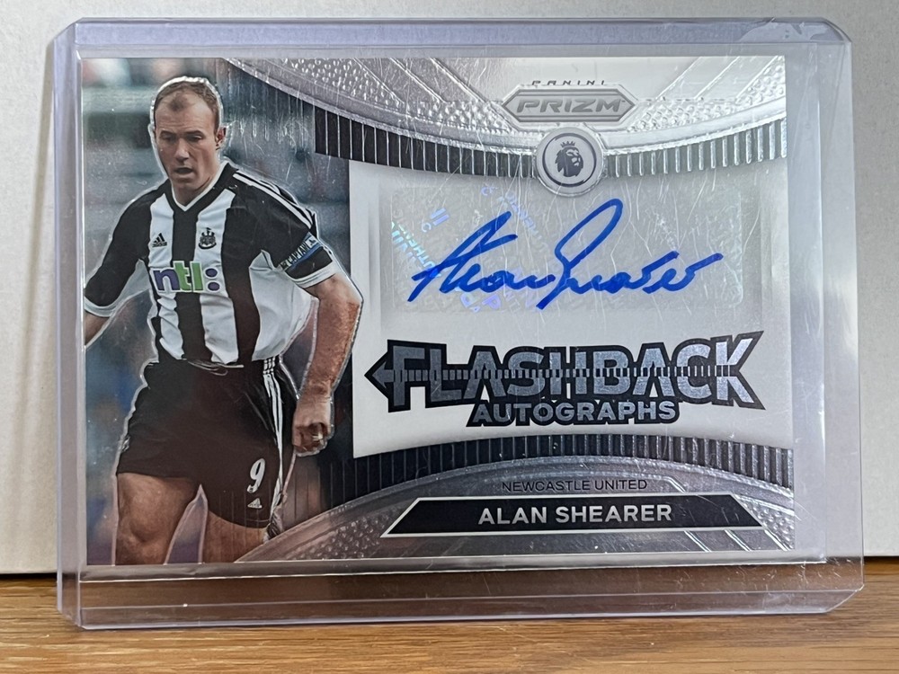 2022-23 Panini Prizm Premier League Flashback Alan Shearer #FA-AS Auto 14mf