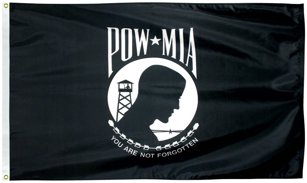 4'x6' US Pow Mia PowMIA Flag Indoor Outdoor Banner Huge 4x6 Feet 150D FABRIC
