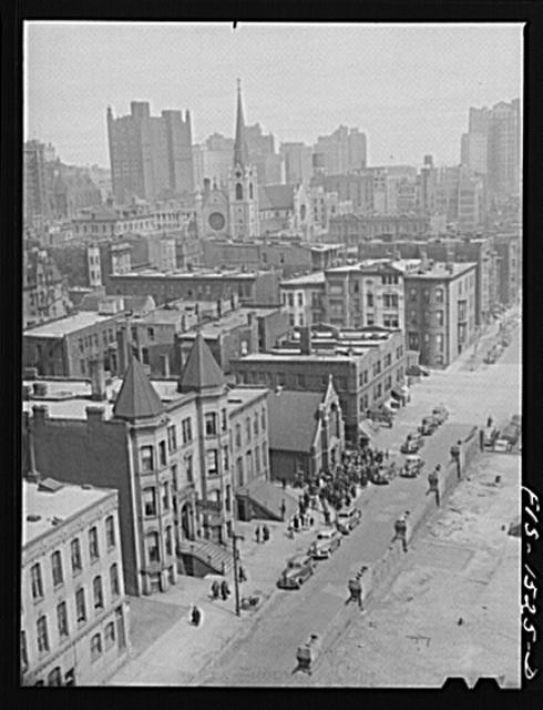 Photo:Chicago Illinois 1900s Cityscape Street View Church Skyline