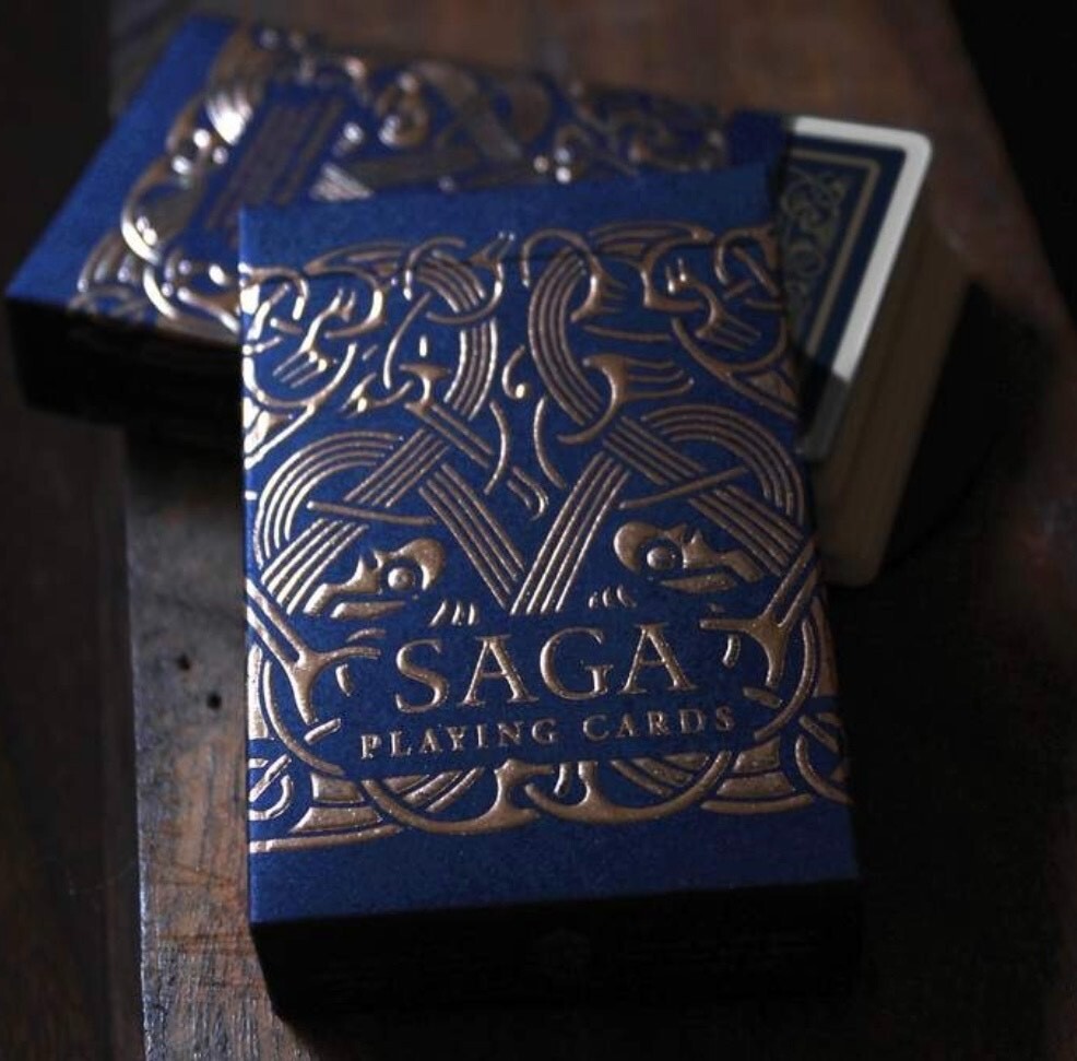 SAGA Seafarers (Blue) playing cards kickstarter by Isolated Thunderstorms