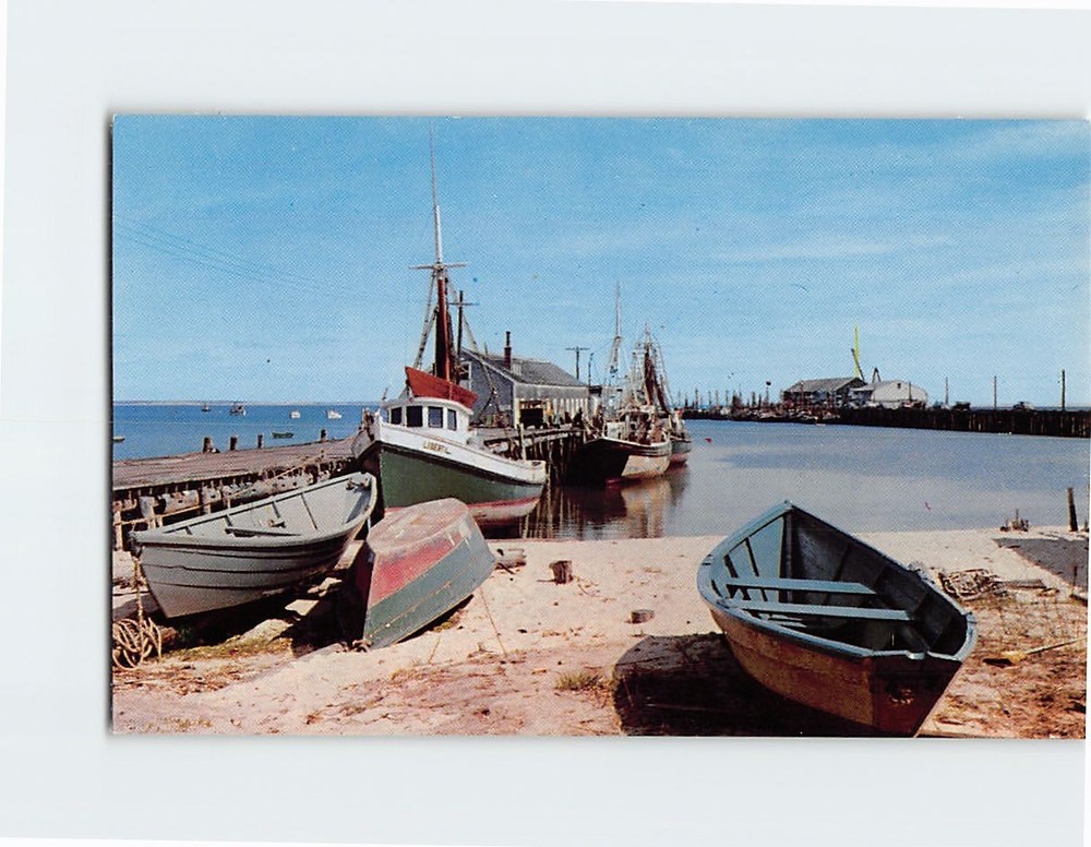 Postcard Provincetown Waterfront Scene Massachusetts USA North America