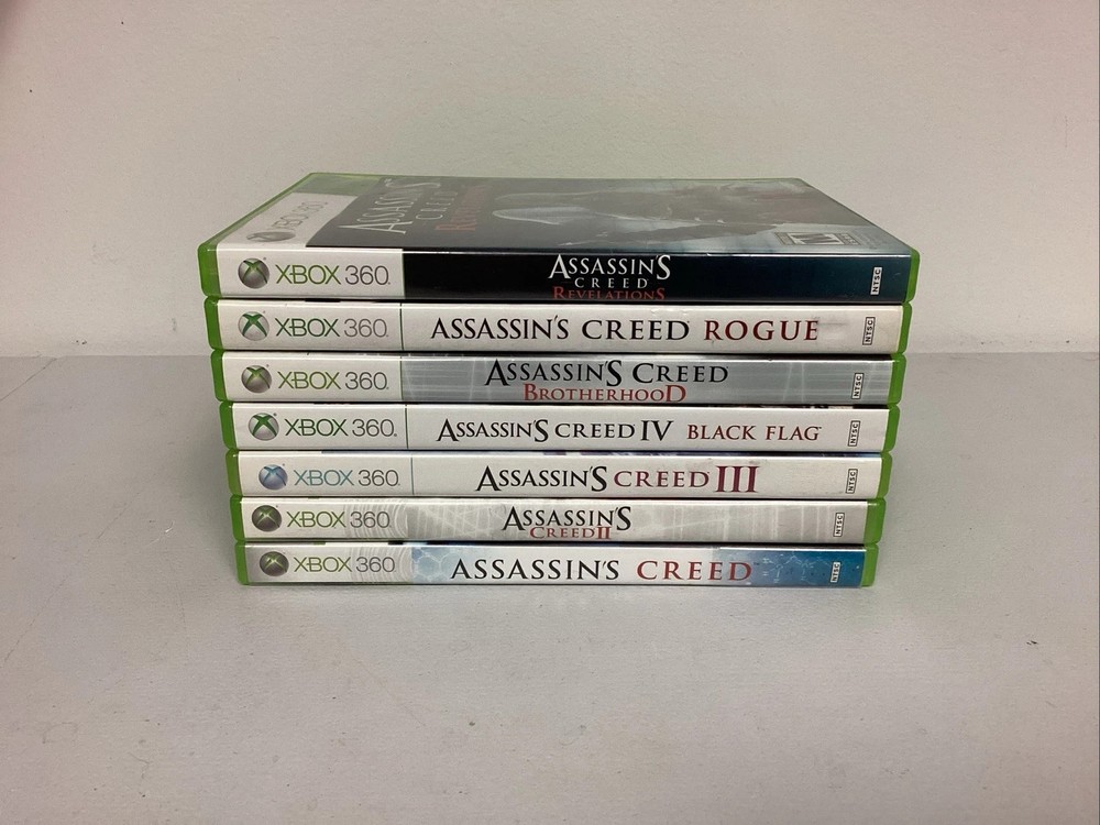 Assassin's Creed Lot - Microsoft Xbox 360 Complete Collection - 7 Games All CIB