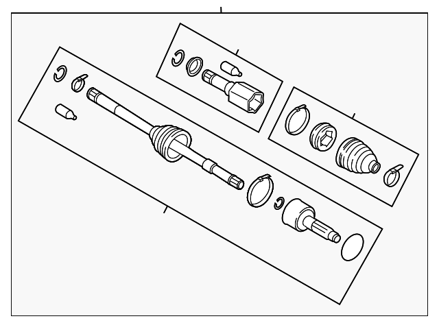 RIGHT FRONT AXLE SHAFT OEM 15-19 SUBARU LEGACY 1YR WRNTY 28321AL000
