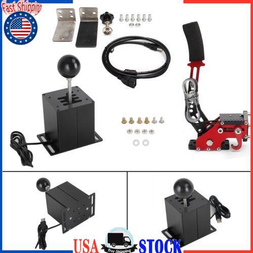 USB Handbrake with Clamp and 6+R H Shifter for Logitech G29 G920 Steering Wheel#