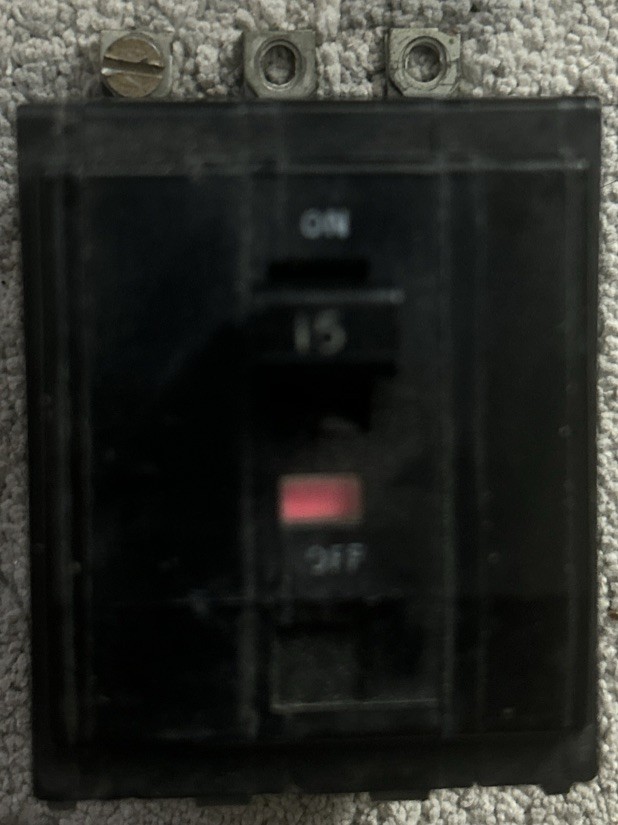 Square D QOB315 3 Pole 15 Amp Type QOB Bolt On Circuit Breaker