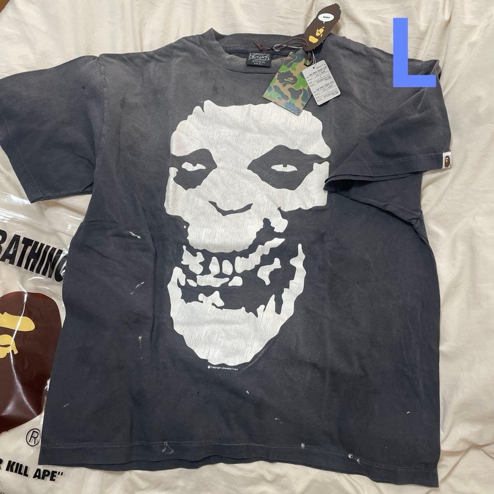 SAINT Mxxxxxx A BATHING APE T-SHIRT L 376147