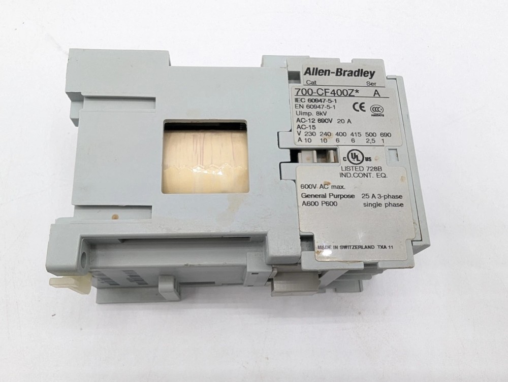 Allen Bradley 700‑CF400Z General Purpose Contactor