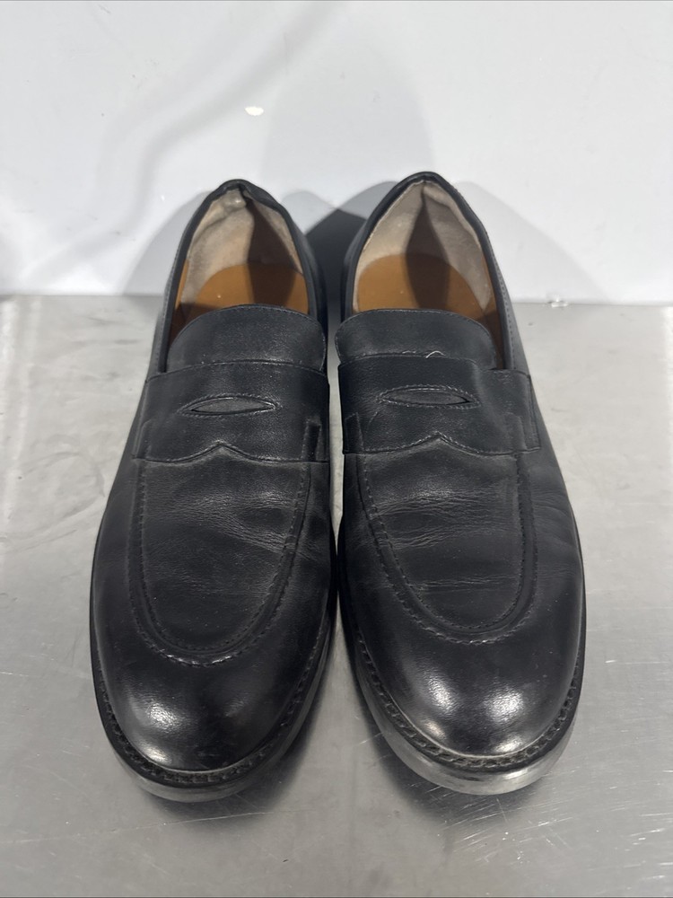 VTG Polo Sport Ralph Lauren Black Leather Penny Loafers Slip On Men’s Size 10.5D