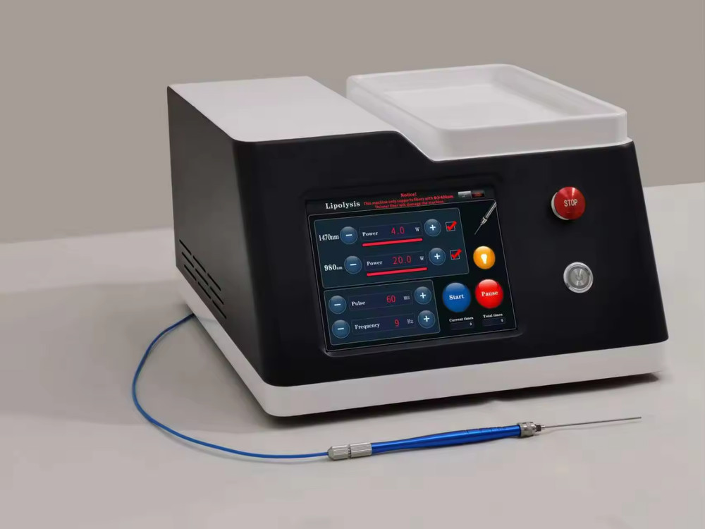 New Endolaser 1470nm+980nm semiconductor laser lipolysis machine, fiber optic