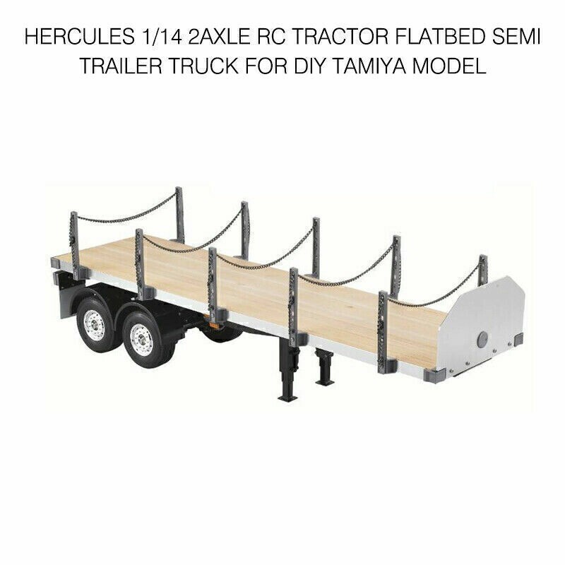 Hercules 2Axle 1:14 RC Semi Trailer Truck for TAMIYA DIY Model Kit