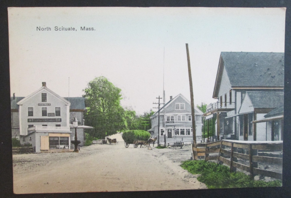 A View Of  The Corners North Scituate MA Unposted DB Postcard